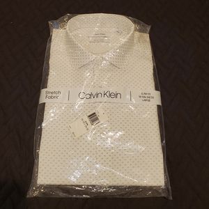 Calvin Klein white dress shirt slimfit